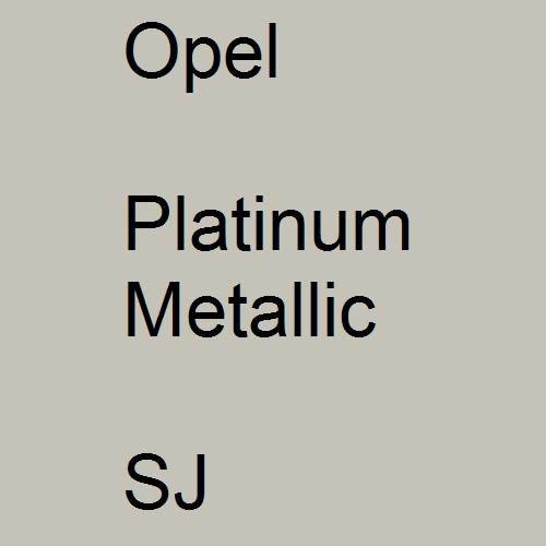 Opel, Platinum Metallic, SJ.